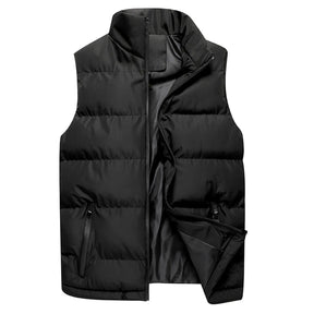 Sleeveless Puffer Jacket for Mens with Detachable Hood Winter Jacket Sleeveless with hood