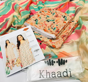 ✨ Khaadi Brand ✨ 3 Piece Digital Printed Lawn Unstitched Suit New Collection 2025 For Womens