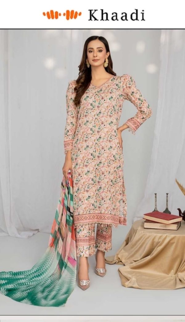 ✨ Khaadi Brand ✨ 3 Piece Digital Printed Lawn Unstitched Suit New Collection 2025 For Womens