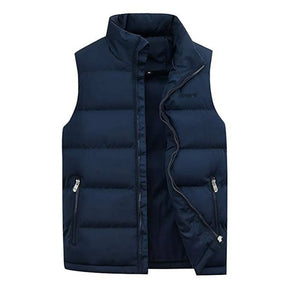 Sleeveless Puffer Jacket for Mens with Detachable Hood Winter Jacket Sleeveless with hood