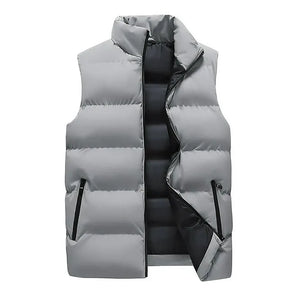 Sleeveless Puffer Jacket for Mens with Detachable Hood Winter Jacket Sleeveless with hood